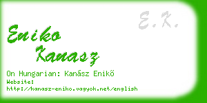 eniko kanasz business card
