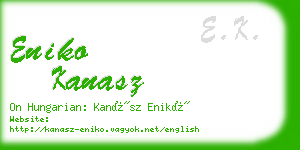 eniko kanasz business card